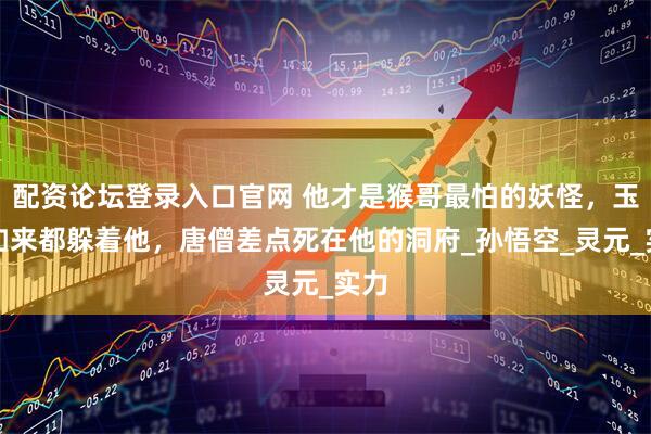 配资论坛登录入口官网 他才是猴哥最怕的妖怪，玉帝如来都躲着他，唐僧差点死在他的洞府_孙悟空_灵元_实力